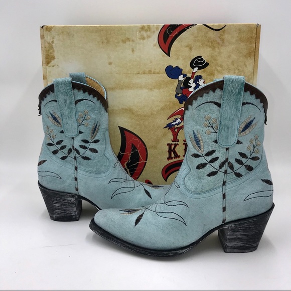 🆕 OLD GRINGO | Amitola Cowgirl Leather Blue Boots - Picture 2 of 7